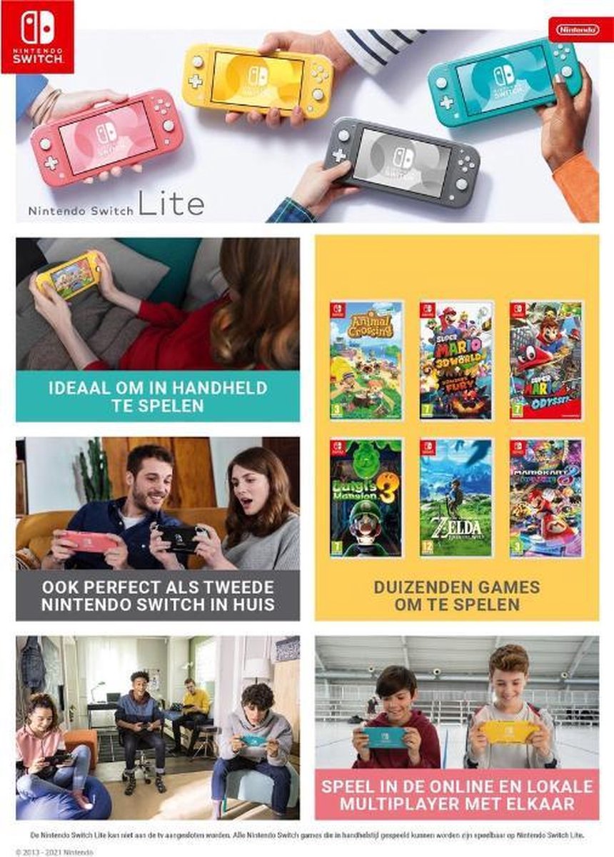 Nintendo Switch Lite - Blauw