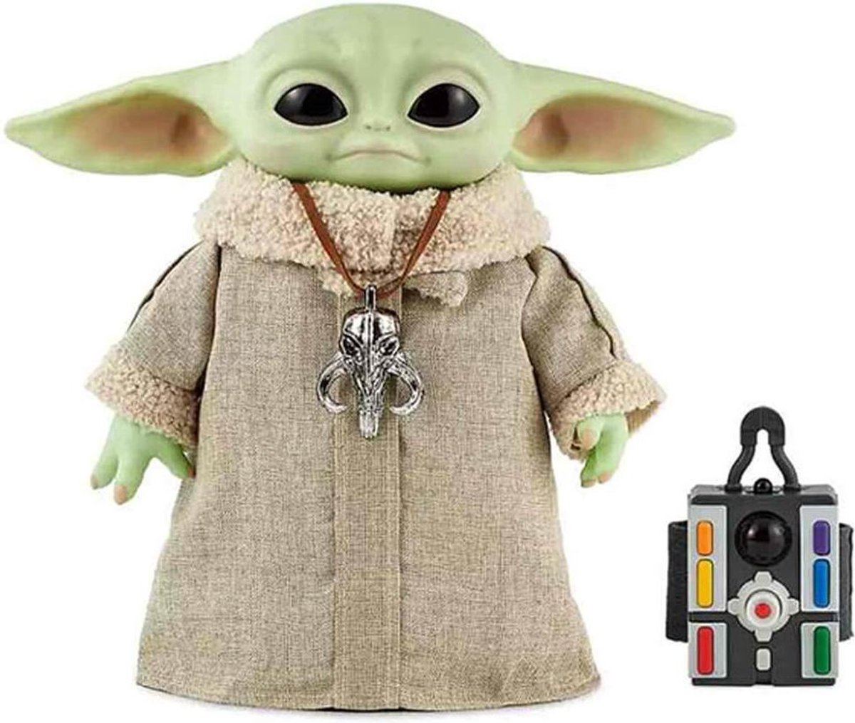 Mattel Star Wars The Mandalorian The Child Real Moves Plush - Groen