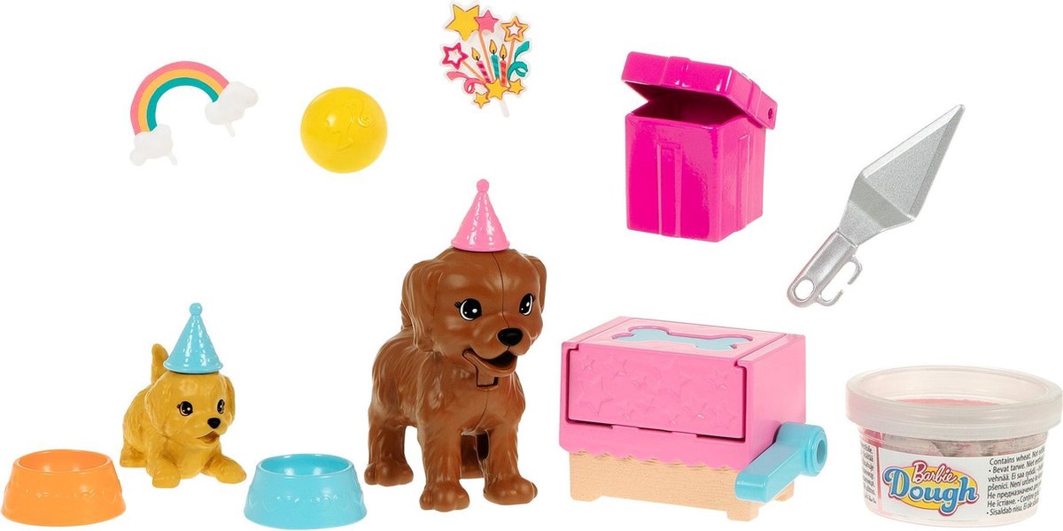 Mattel Barbie - Puppy Feestje - Blond