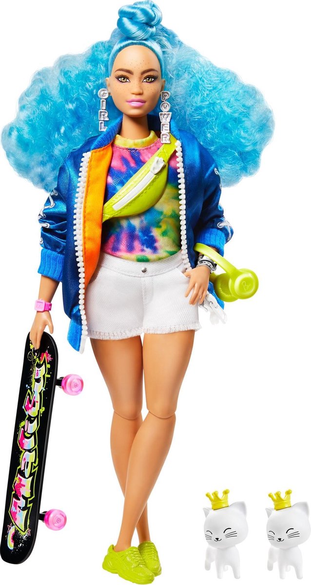 Barbie Extra Doll - Blue Afro Hair