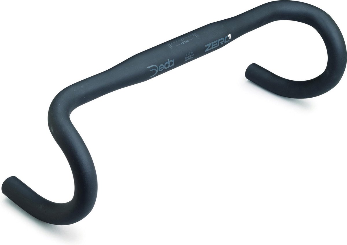 Deda stuur Zero1 RHM 31,7/400 mm aluminium - Zwart