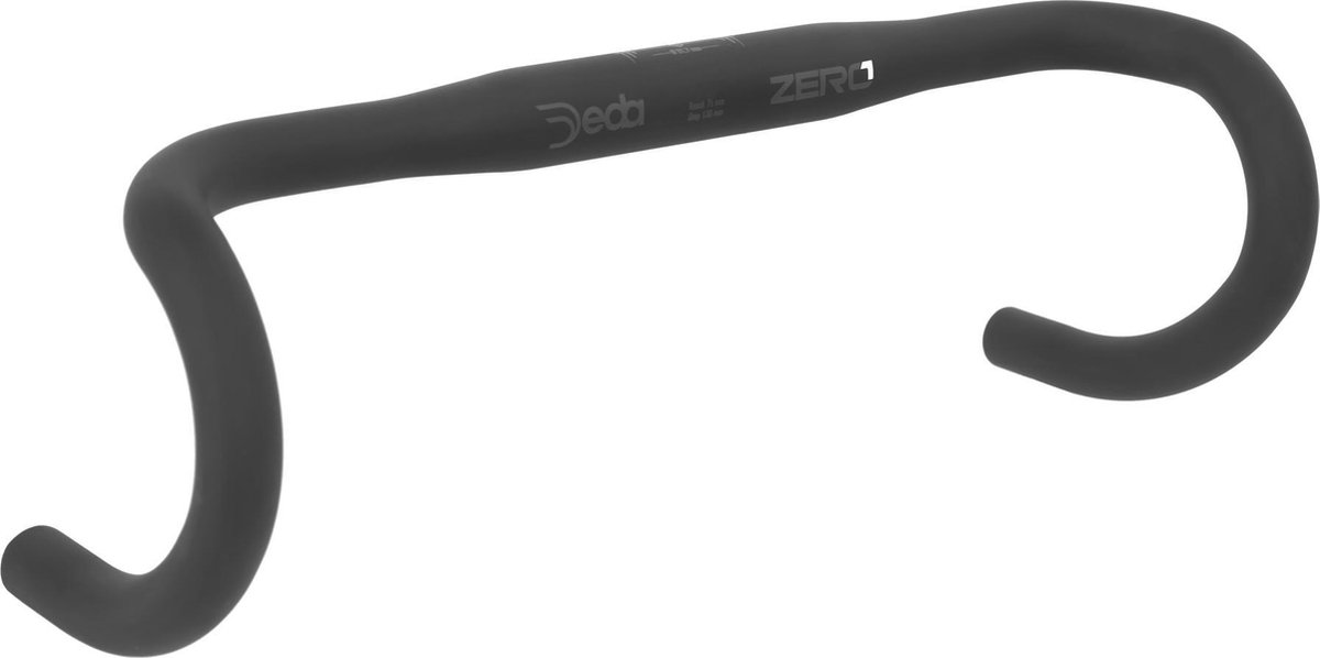 Deda stuur Zero1 RHM 31,7/380 mm aluminium - Zwart