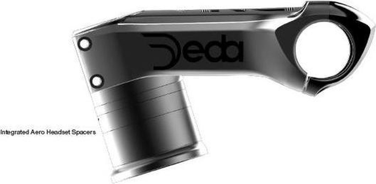 Deda stuurpen Vinci 130/31,7 mm aluminium - Zwart