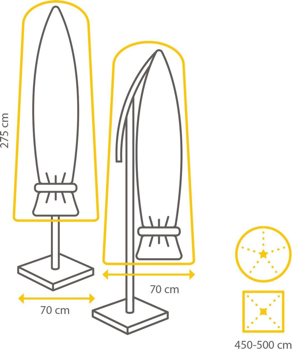 Winza Outdoor Covers Premium Parasolhoes XXL - Grijs