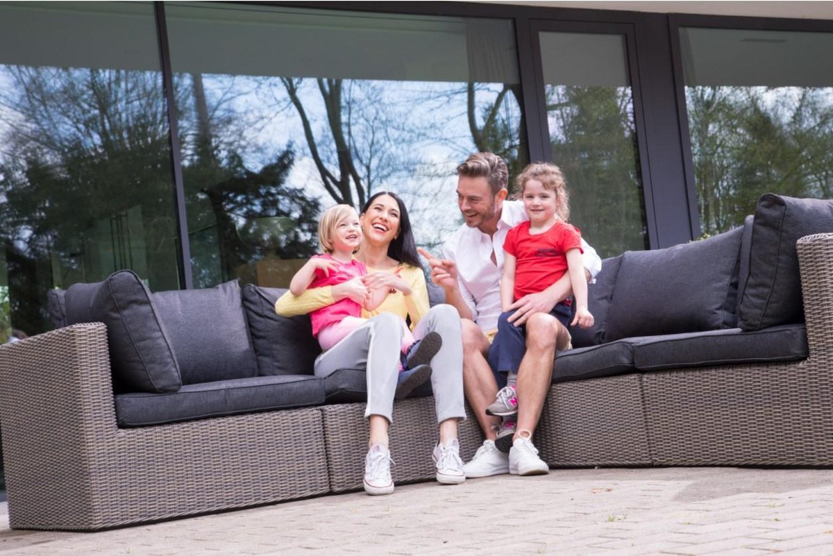 Winza Outdoor Covers Premium Loungesethoes L-vorm 215 - Grijs