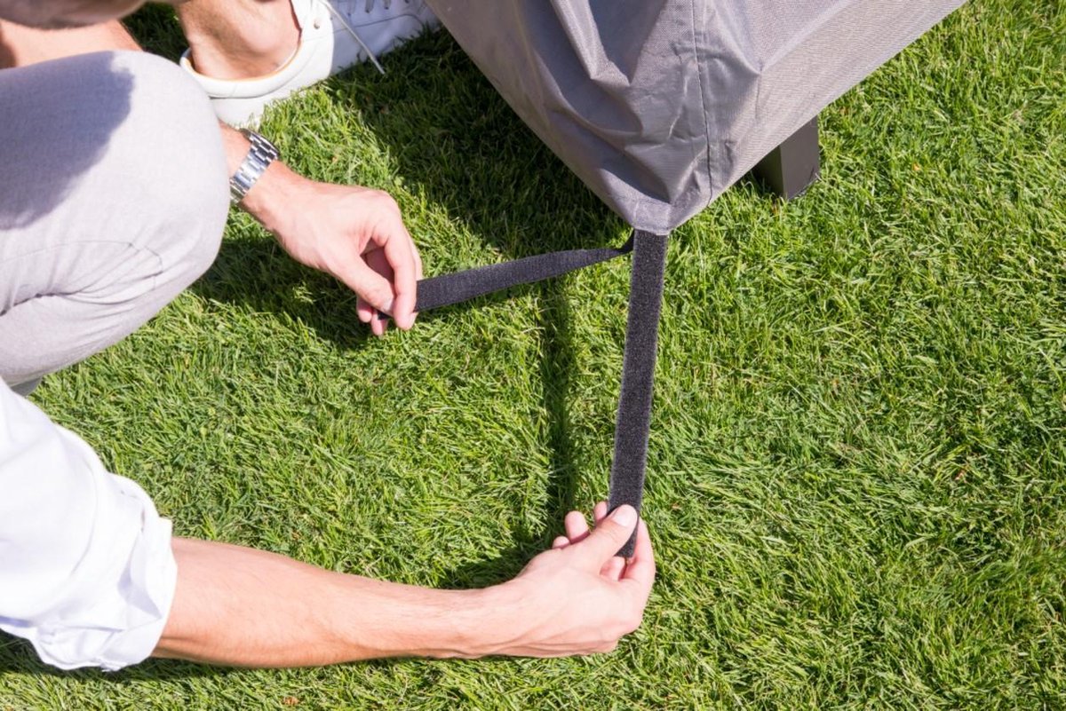 Winza Outdoor Covers Premium Loungesethoes L-vorm 215 - Grijs