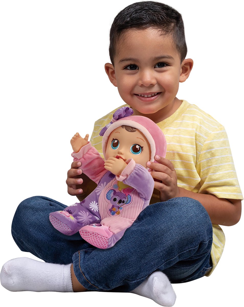 Vtech babypop Little Love Manou meisjes 33 cm/paars - Roze