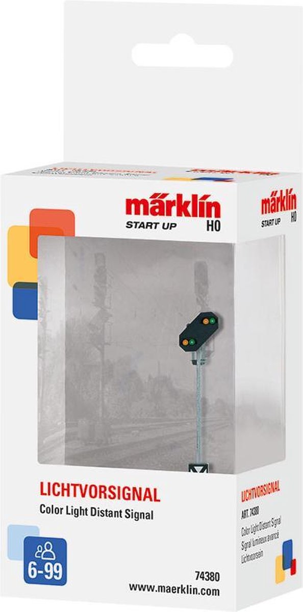 MÃ¤rklin Start up Marklin lichtvoorsein 6 cm led 1:87 staal - Zwart