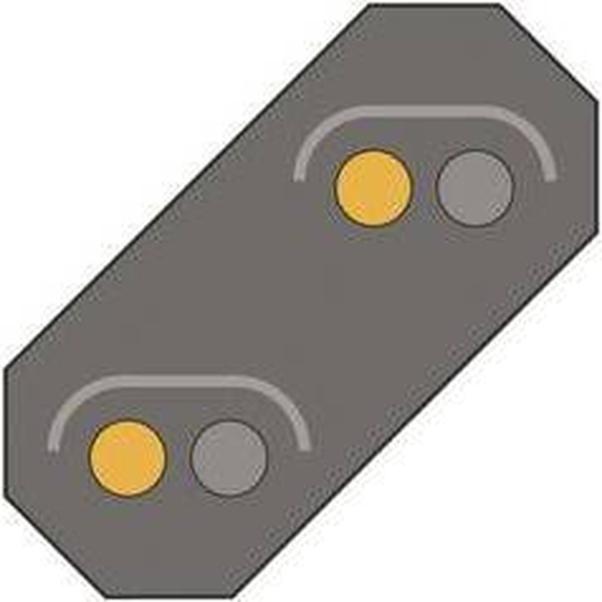 MÃ¤rklin Start up Marklin lichtvoorsein 6 cm led 1:87 staal - Zwart