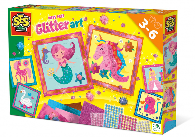 Ses knutselset Glitter Art junior knoeivrij 357 delig