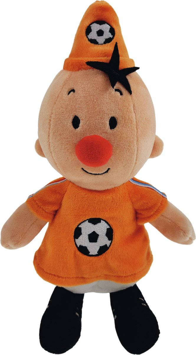 Studio 100 voetbalknuffel Nederland Bumba 20 cm pluche - Oranje