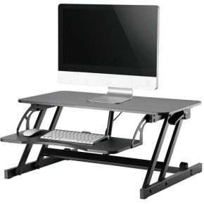 NewStar NS-WS200BLACK ergonomische sta-zit werkplek - Zwart