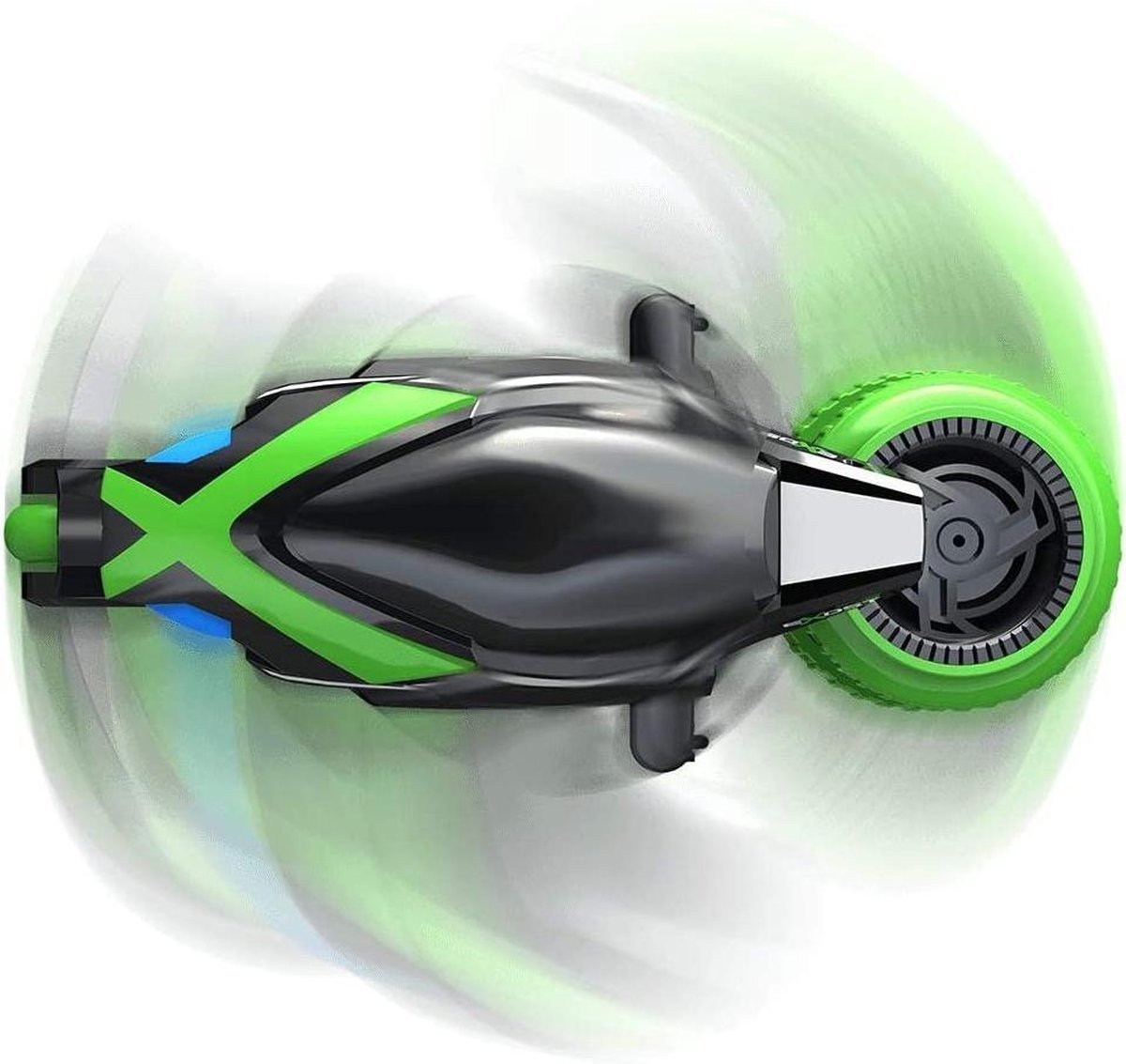 Silverlit Exost stuntmotor RC Motodrift 28 x 15 cm zwart/groen 2 delig