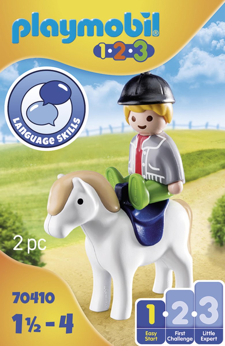 Playmobil 1,2,3 Jongen met pony (70410)