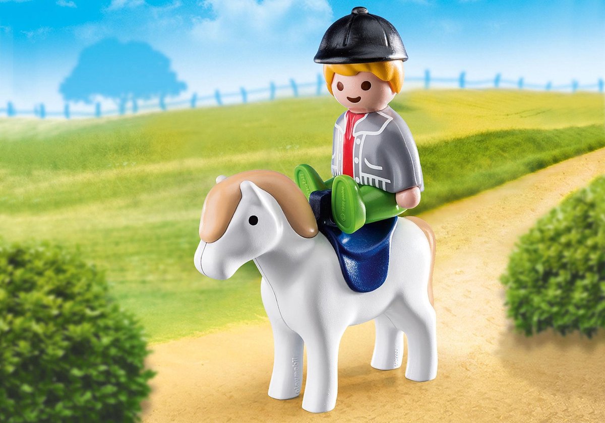 Playmobil 1,2,3 Jongen met pony (70410)