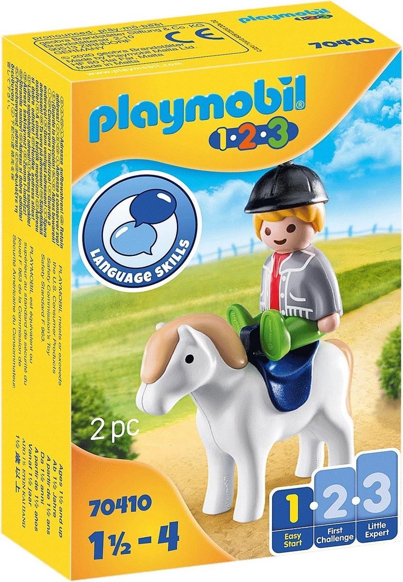 Playmobil 1,2,3 Jongen met pony (70410)