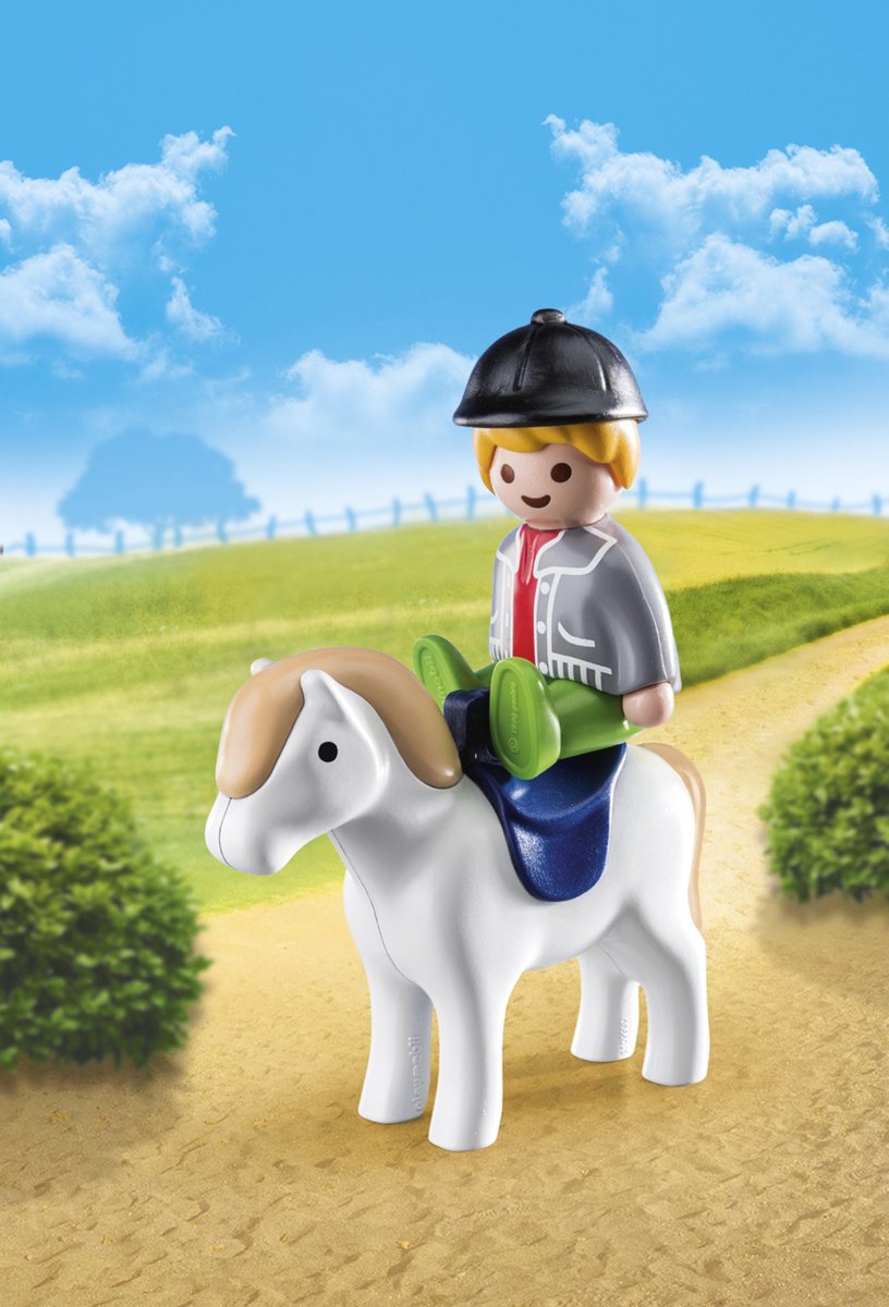 Playmobil 1,2,3 Jongen met pony (70410)