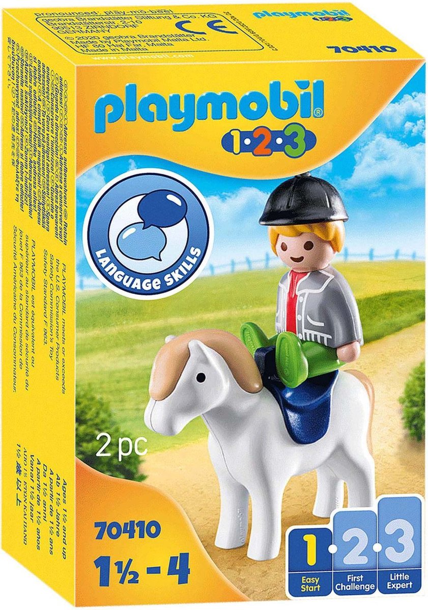 Playmobil 1,2,3 Jongen met pony (70410)