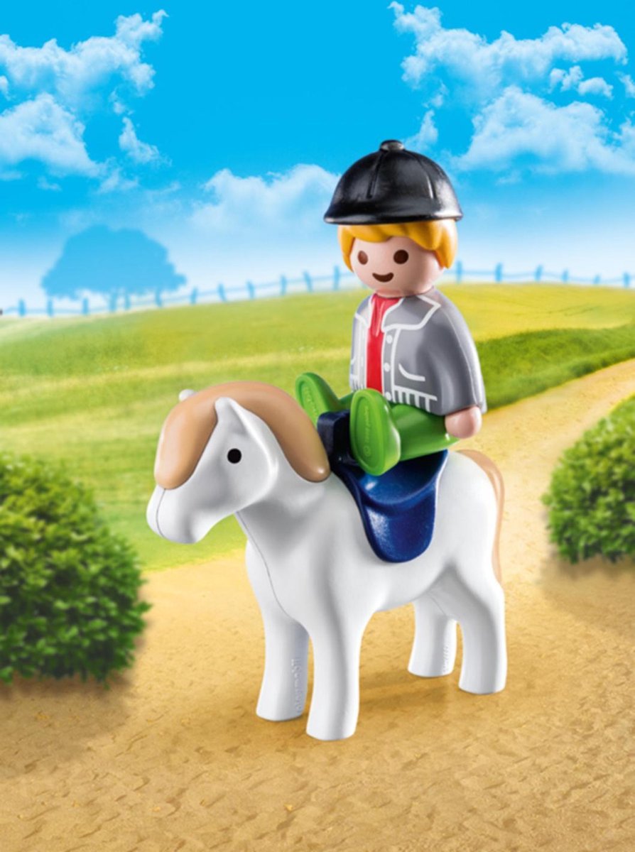 Playmobil 1,2,3 Jongen met pony (70410)