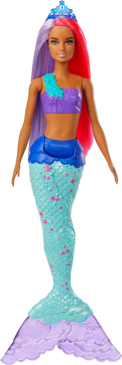 Barbie zeemeermin Dreamtopia meisjes 30 cm roze/paars