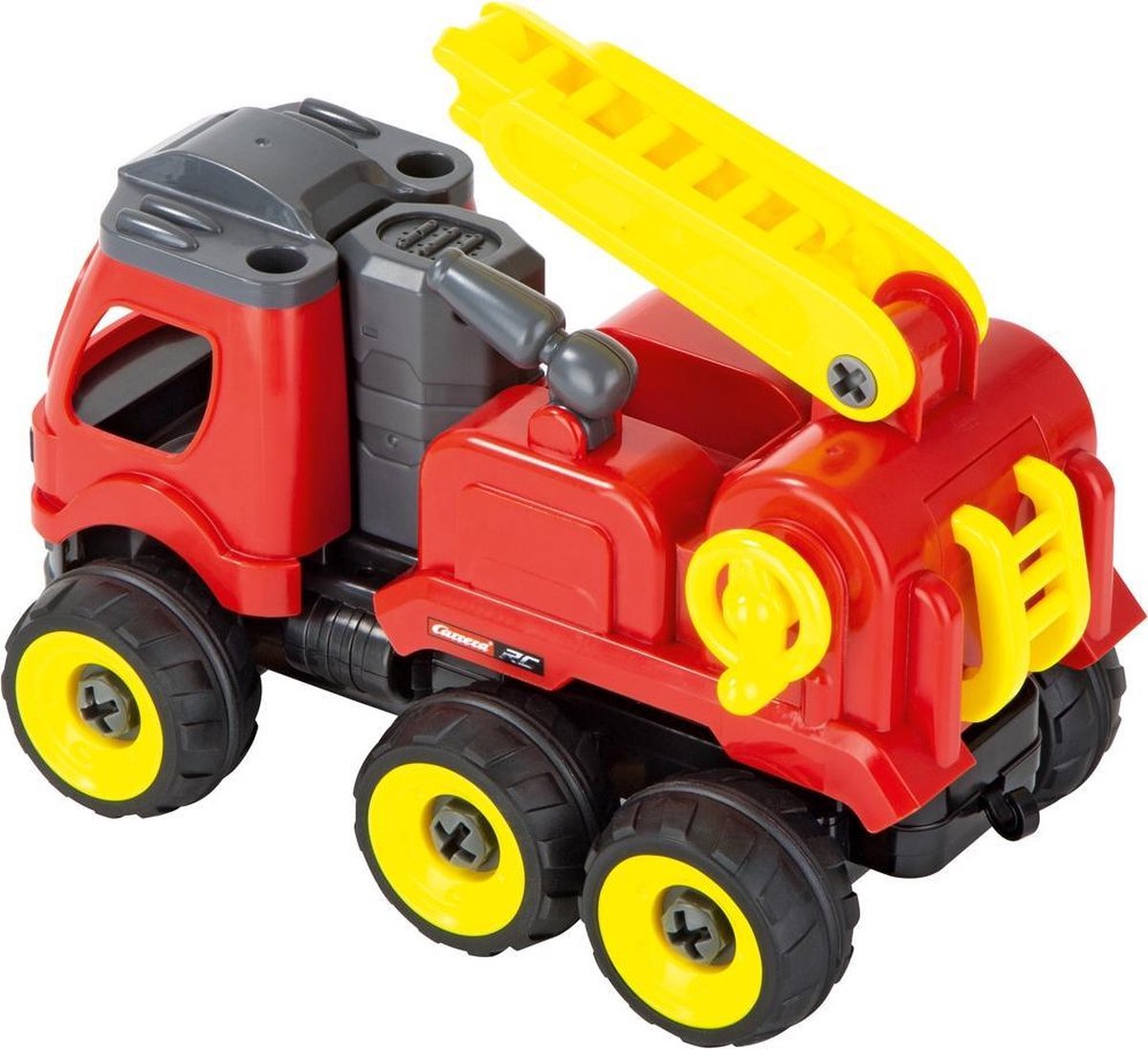 Carrera brandweerwagen RC First 25,4 cm/geel/zwart - Rood