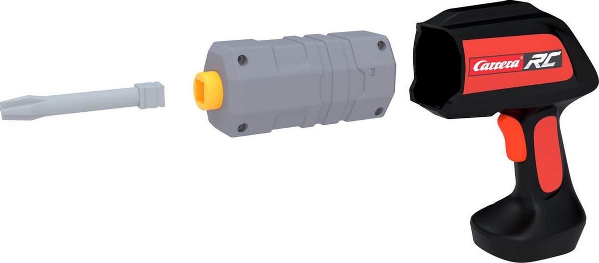 Carrera brandweerwagen RC First 25,4 cm/geel/zwart - Rood