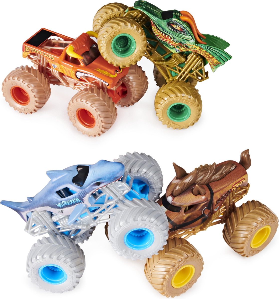 Spinmaster Spin Master monstertruckset Monster Jam jongens 1:64 4 stuks