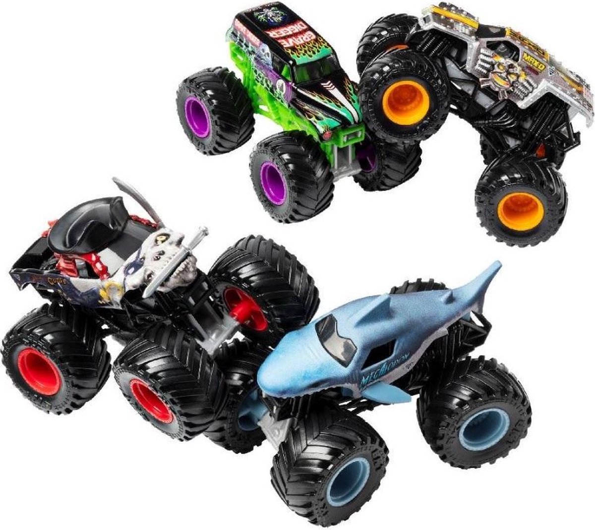 Spinmaster Spin Master monstertruckset Monster Jam jongens 1:64 4 stuks