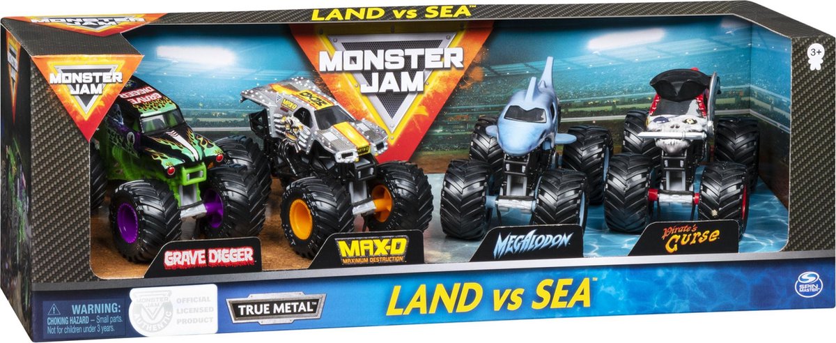 Spinmaster Spin Master monstertruckset Monster Jam jongens 1:64 4 stuks
