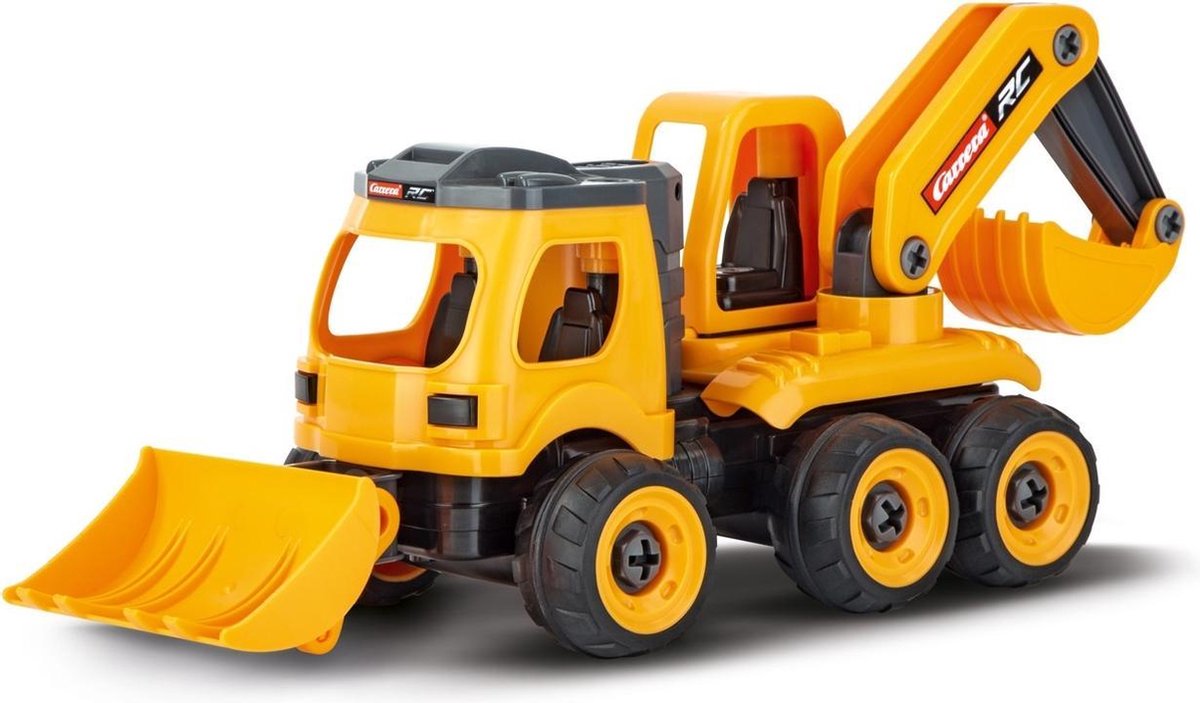 Carrera RC loader/graafmachine 40,7 cm/zwart 2 delig - Oranje