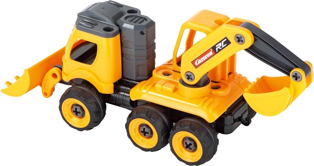 Carrera RC loader/graafmachine 40,7 cm/zwart 2 delig - Oranje