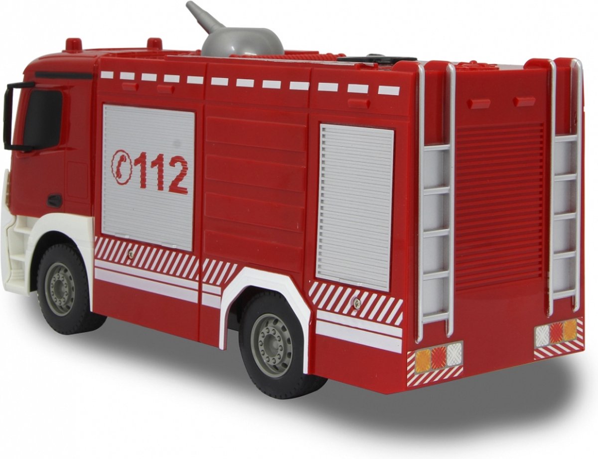 Jamara brandweerwagen RC Mercedes Benz Antos 29 cm 1:26 - Rood