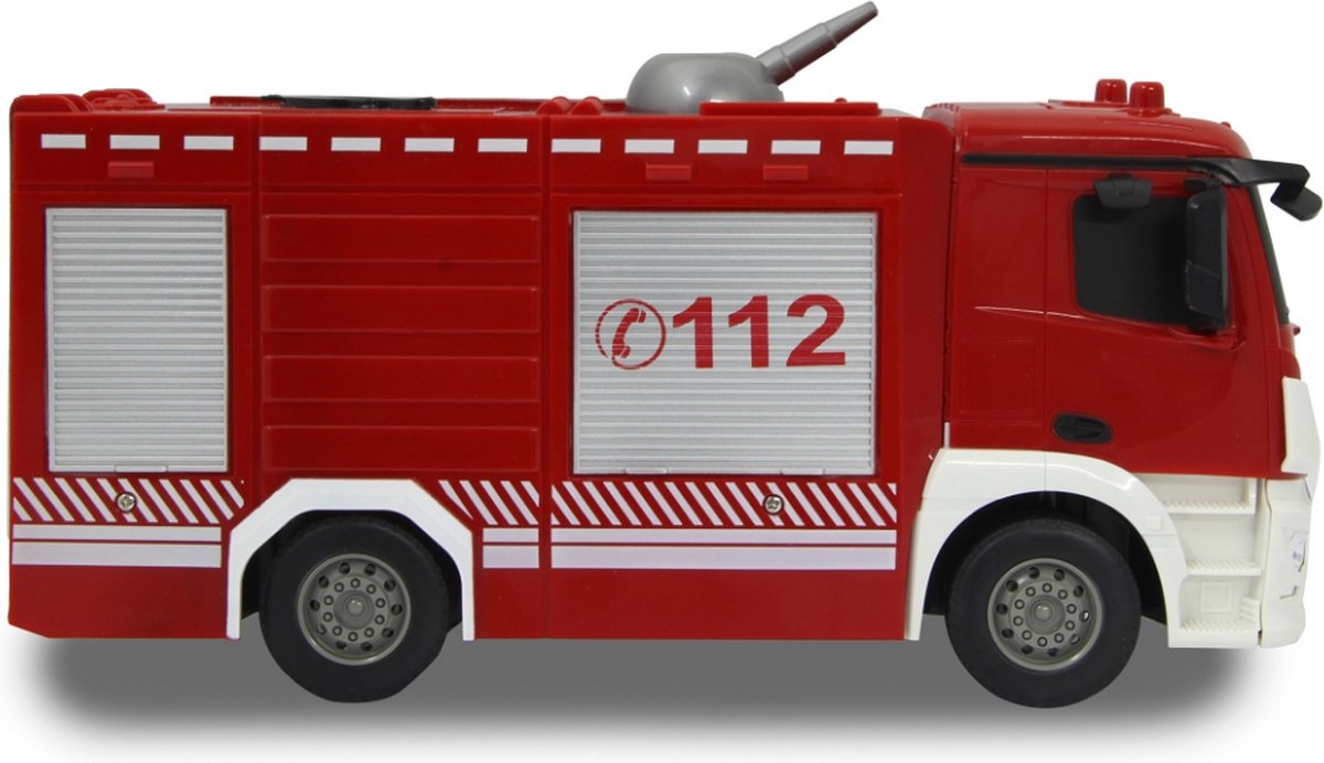 Jamara brandweerwagen RC Mercedes Benz Antos 29 cm 1:26 - Rood
