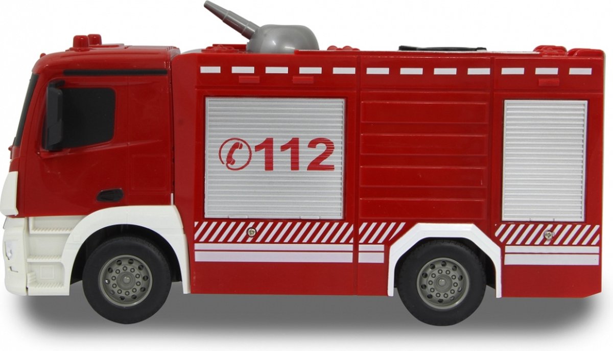 Jamara brandweerwagen RC Mercedes Benz Antos 29 cm 1:26 - Rood