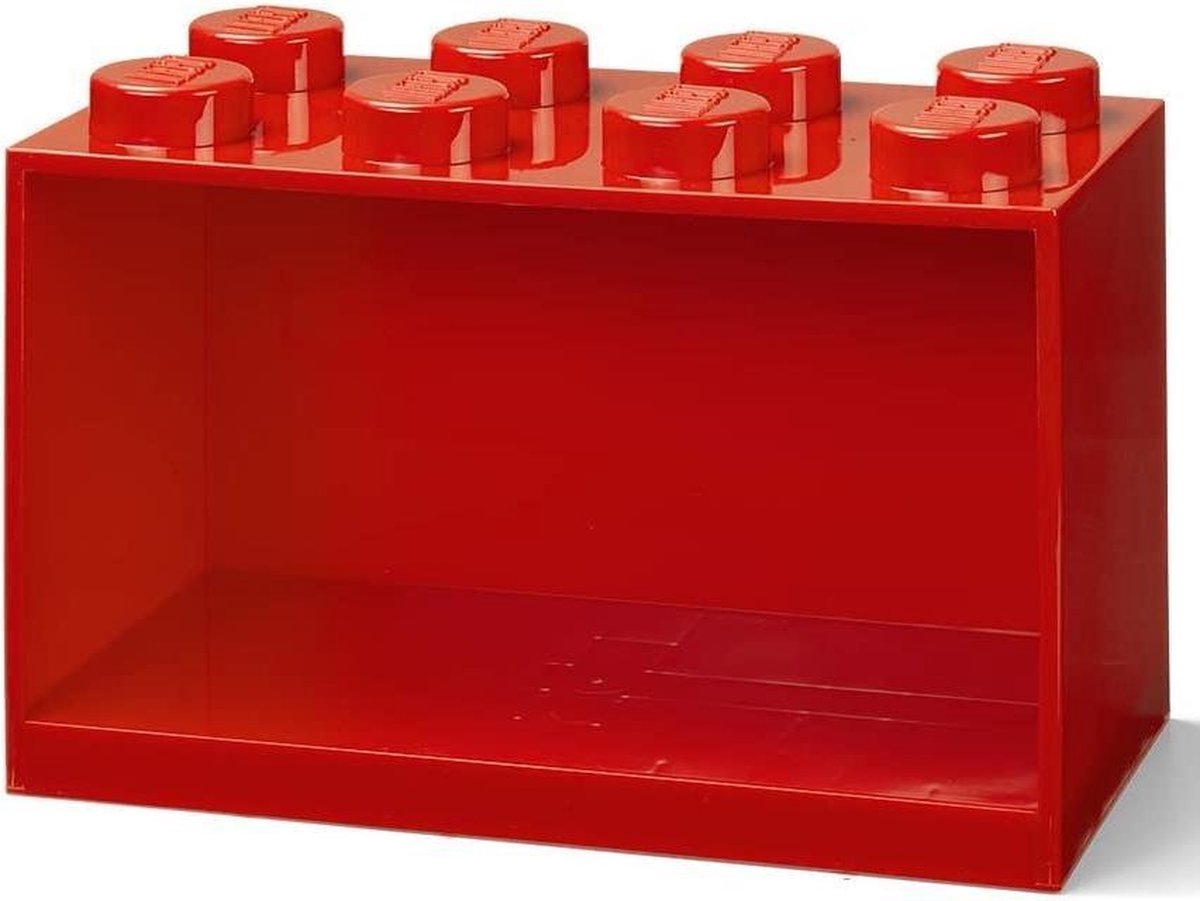 Lego wandschap 8 noppen Iconic 31,8 x 21,1 cm polypropyleen - Rood