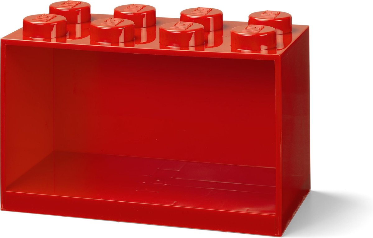 Lego wandschap 8 noppen Iconic 31,8 x 21,1 cm polypropyleen - Rood