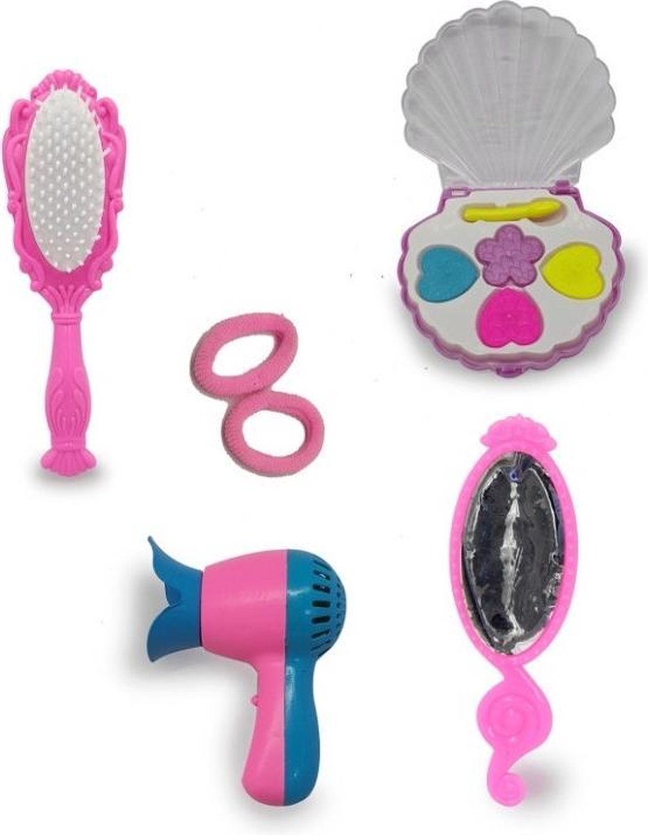 Jamara kaphoofd prinses Emma meisjes 24,5 cm 8 delig - Roze