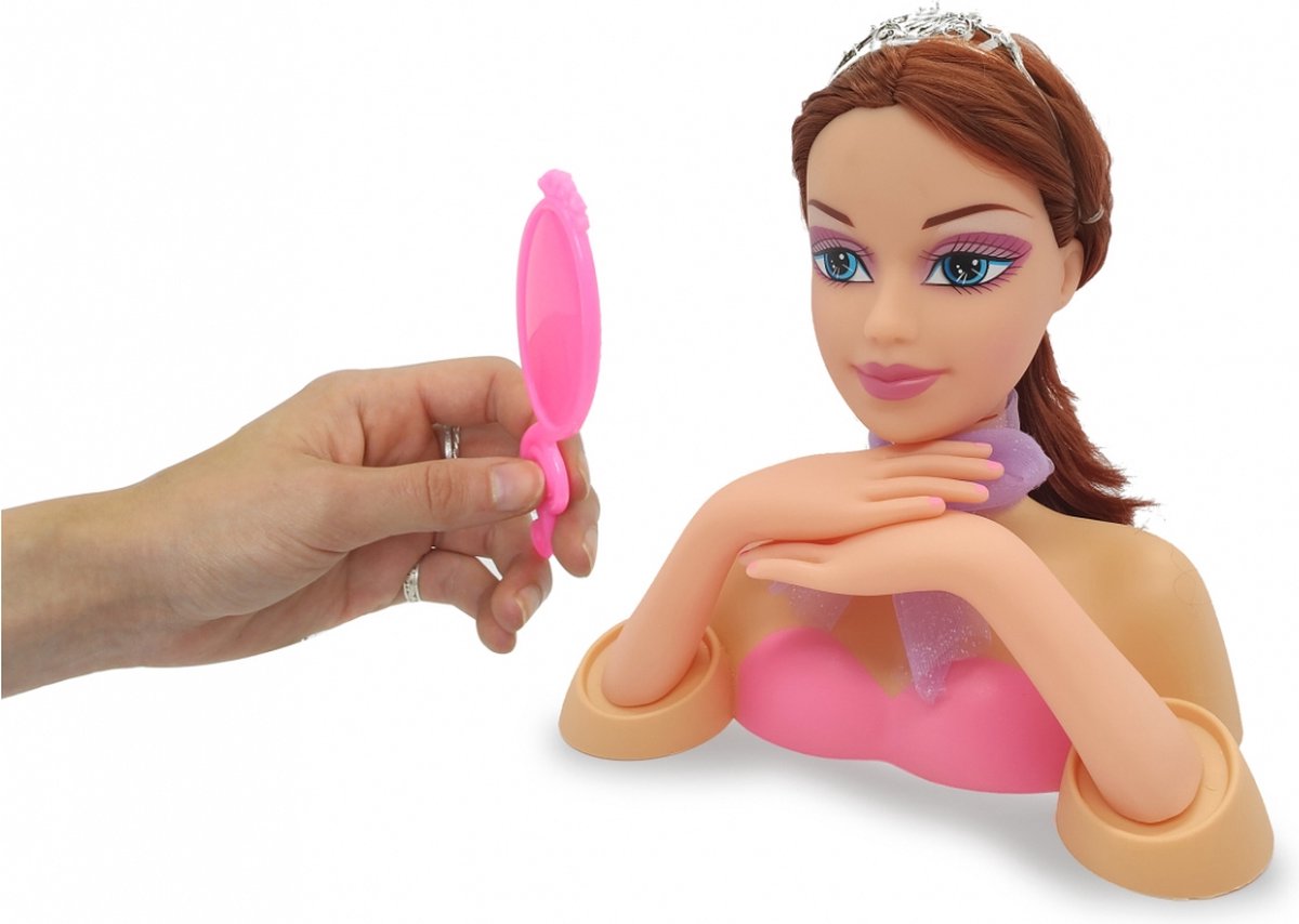 Jamara kaphoofd prinses Emma meisjes 24,5 cm 8 delig - Roze