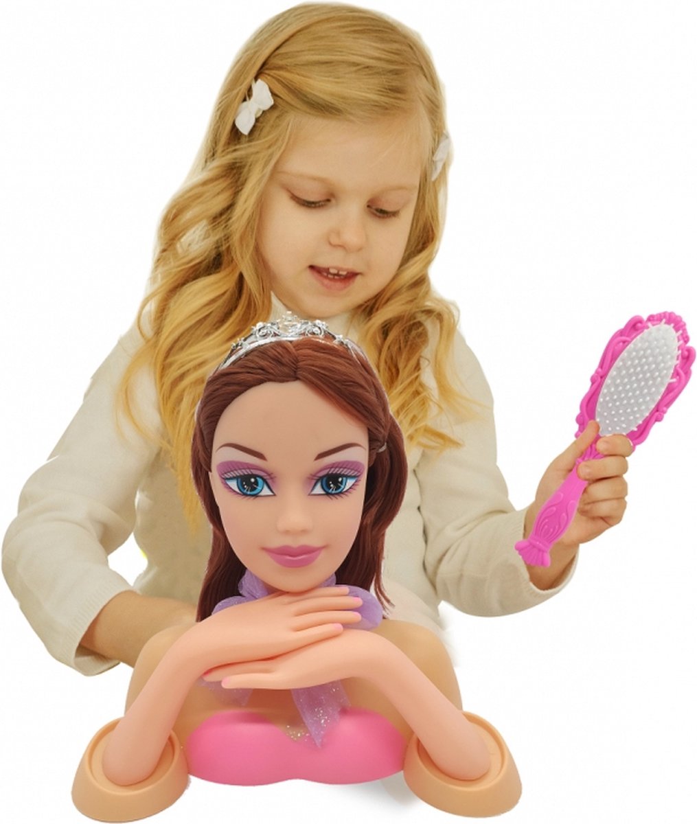 Jamara kaphoofd prinses Emma meisjes 24,5 cm 8 delig - Roze