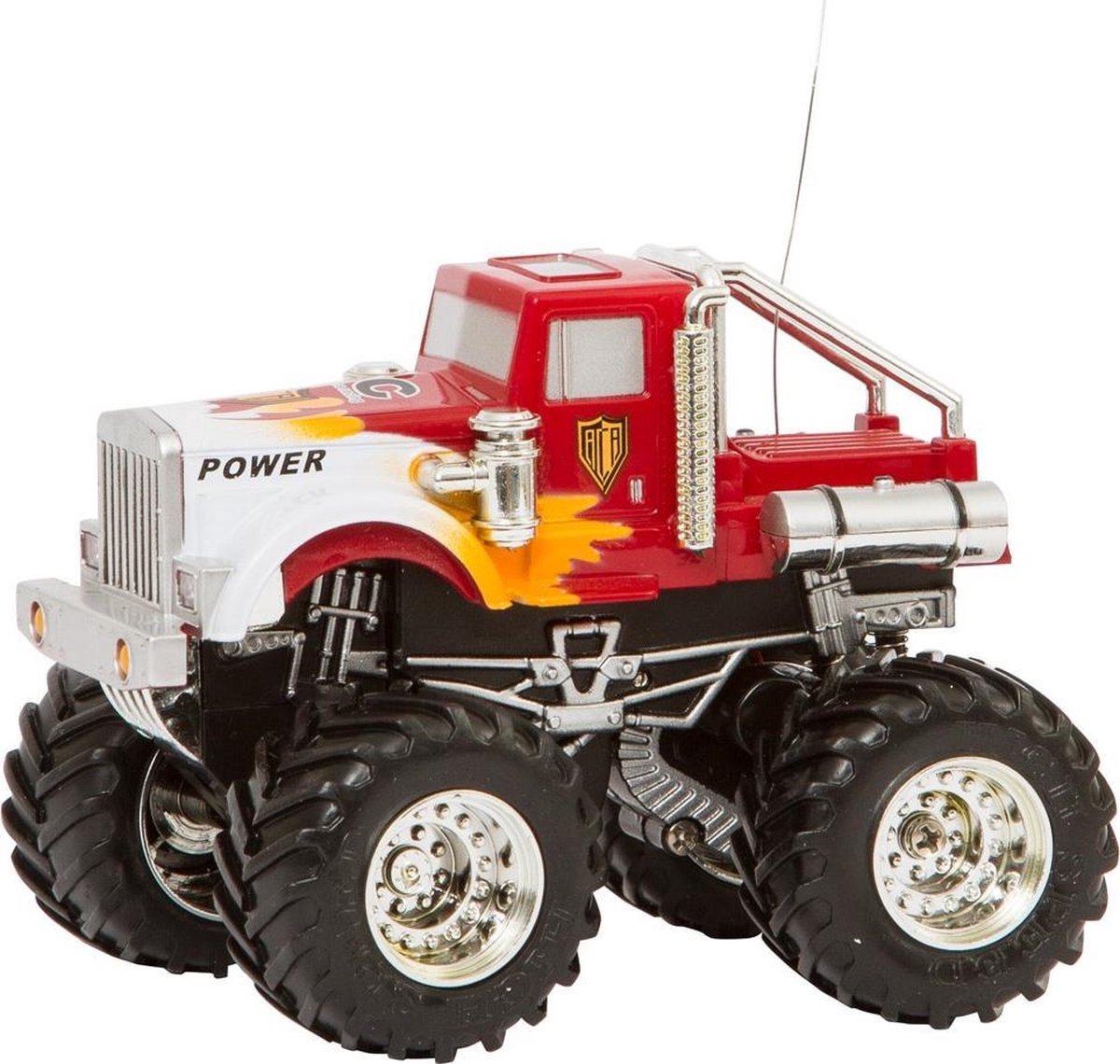 Invento off road truck mini junior 100 x 68 x 75 mm 4 delig - Rood