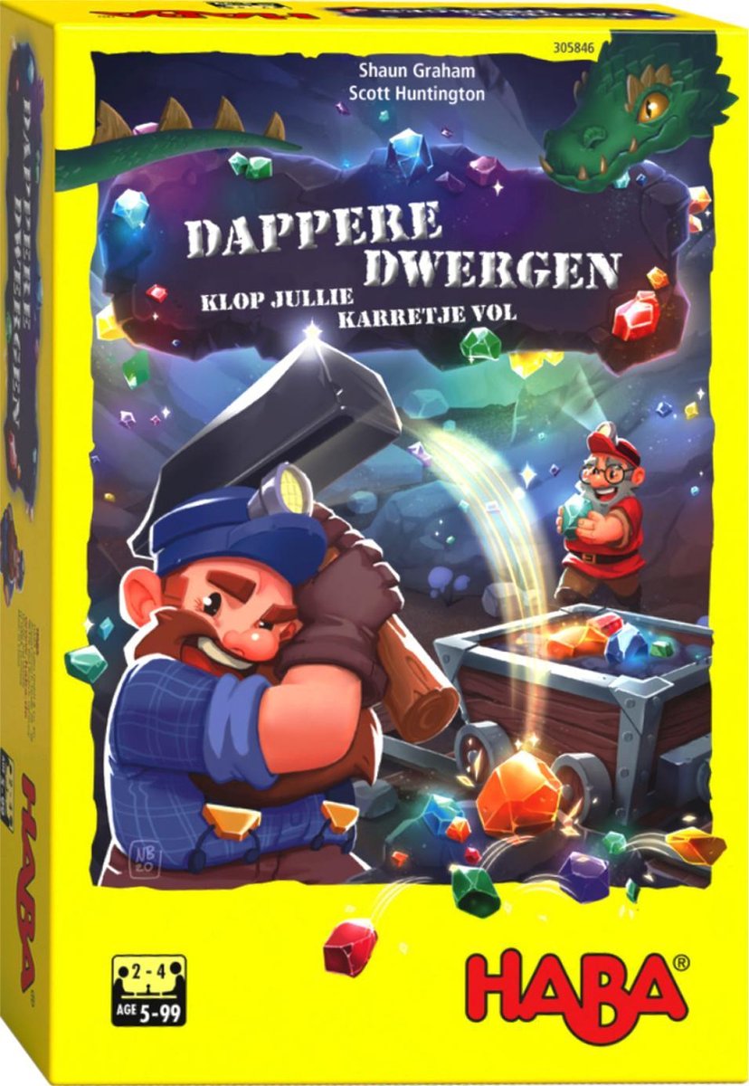 HABA gezelschapsspel Dappere Dwergen (NL) 122 delig