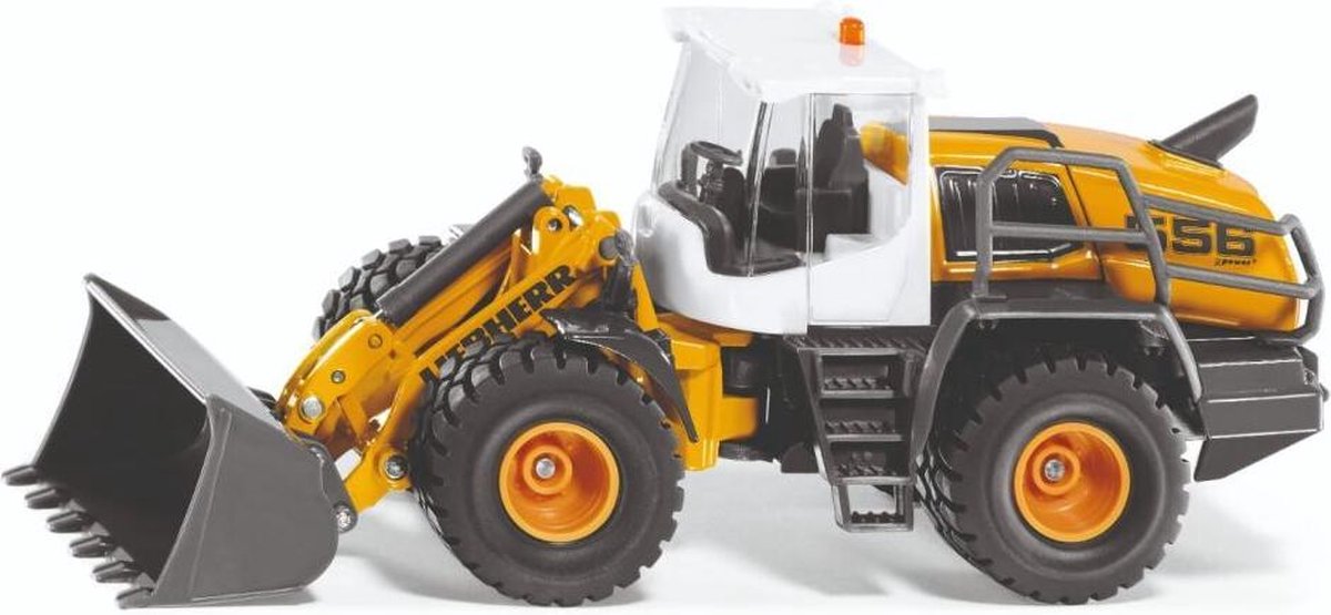 Siku wiellader Liebherr L 556 jongens 17,1 cm/zwart/wit - Geel