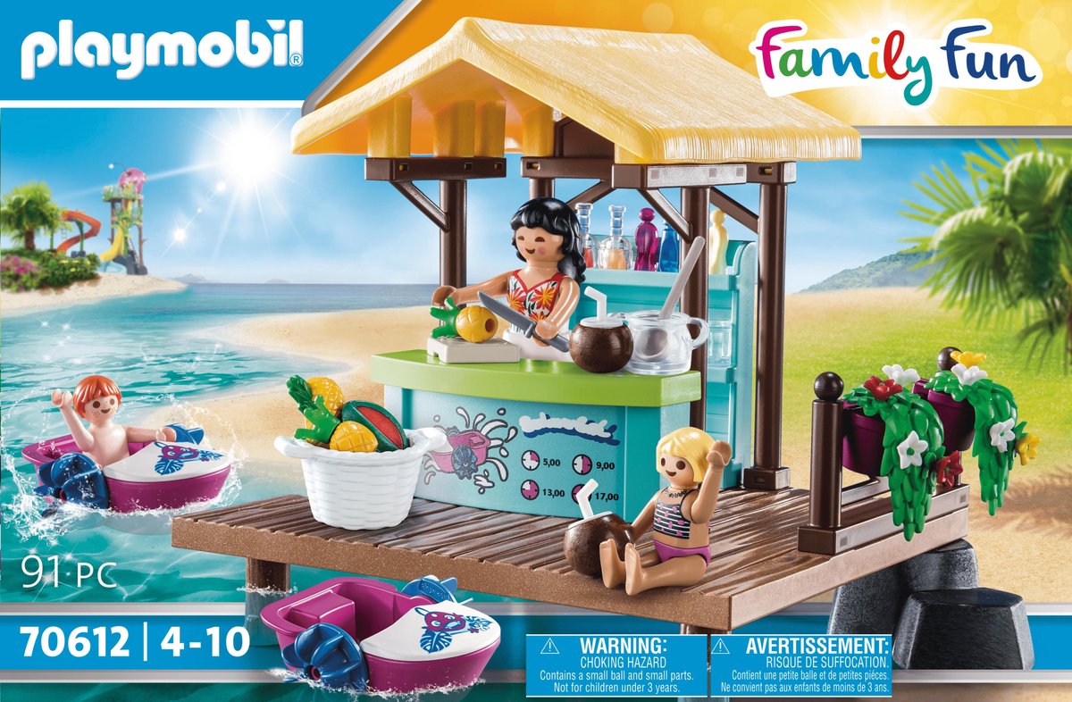 Playmobil Family Fun: Waterfietsen verhuur met sapbar (70612)