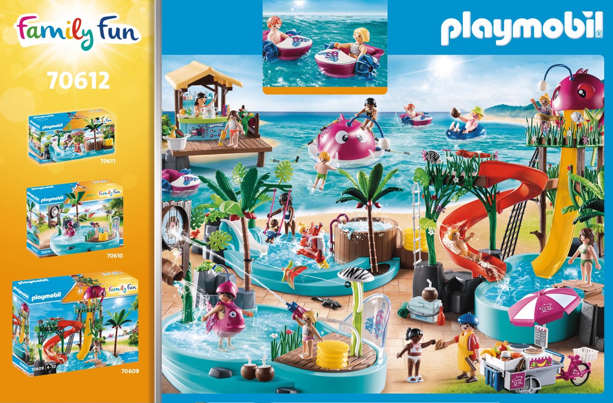 Playmobil Family Fun: Waterfietsen verhuur met sapbar (70612)