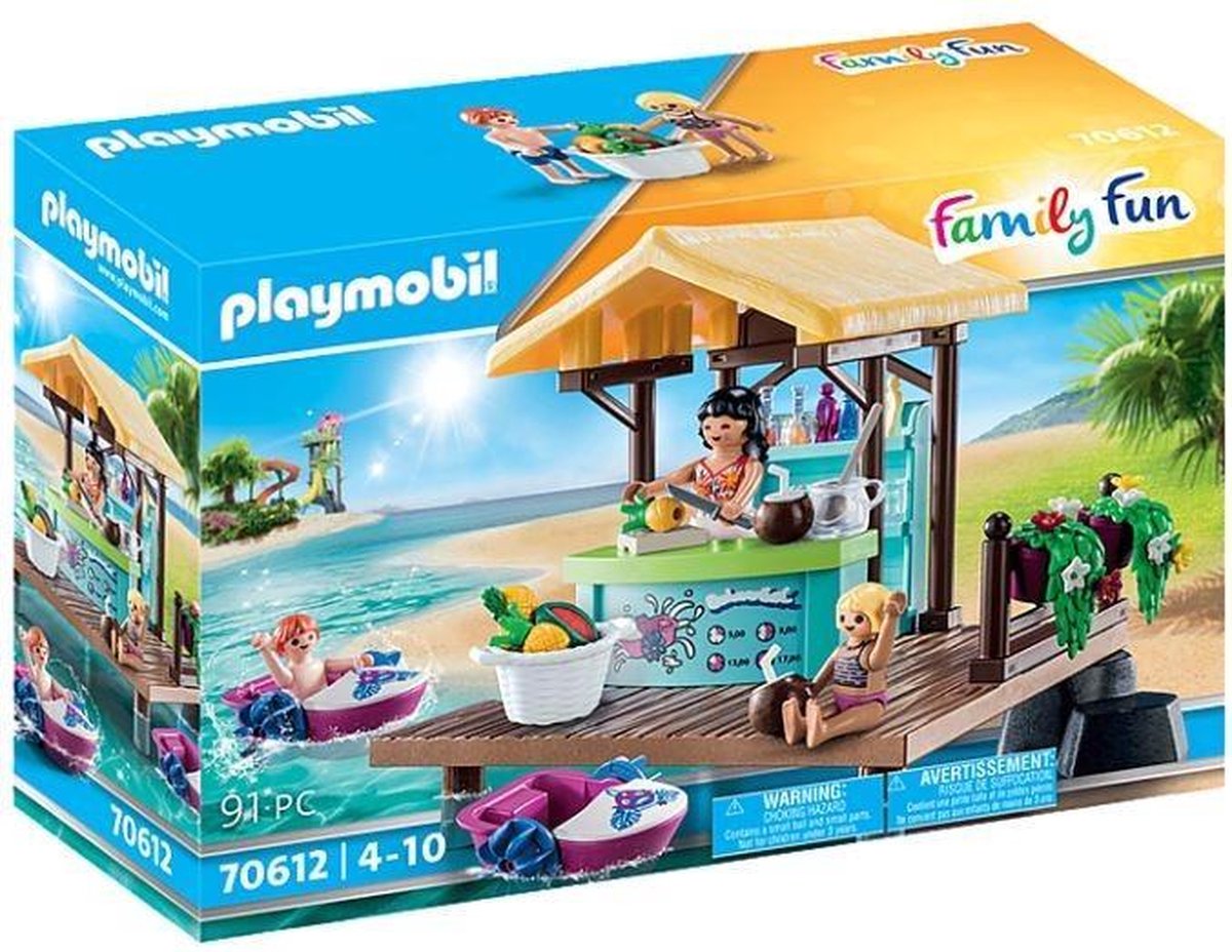 Playmobil Family Fun: Waterfietsen verhuur met sapbar (70612)