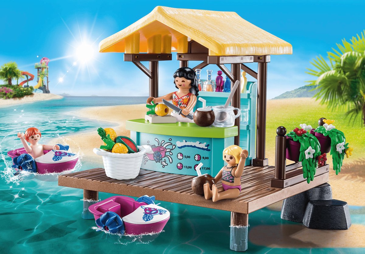 Playmobil Family Fun: Waterfietsen verhuur met sapbar (70612)