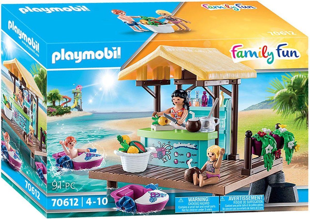 Playmobil Family Fun: Waterfietsen verhuur met sapbar (70612)