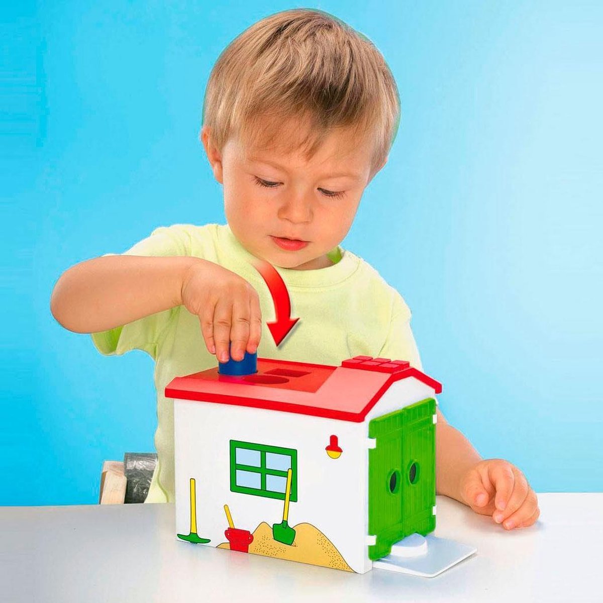 Playmobil 1, 2, 3 Werkman met sorteergarage (70184)