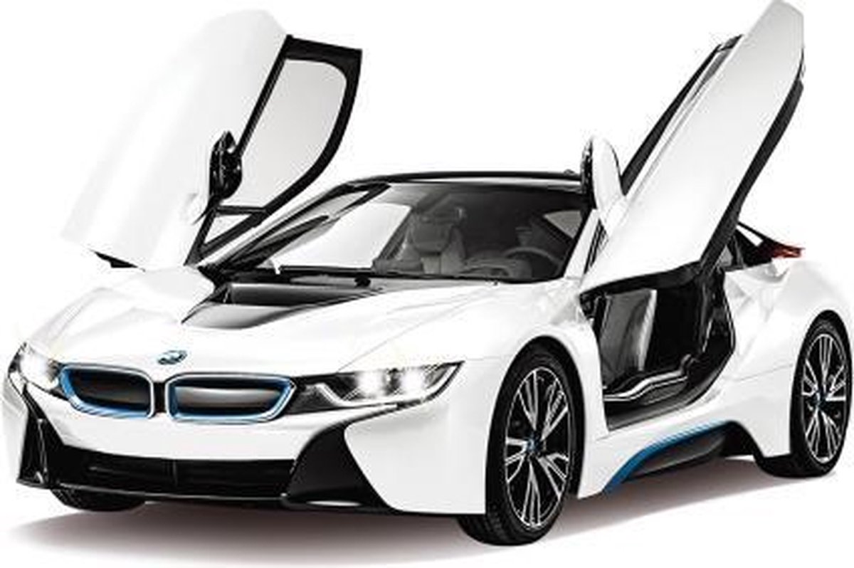 Rastar RC BMW I8 open door jongens 1:14 - Wit