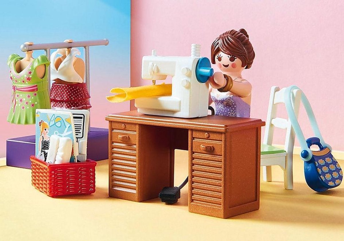 Playmobil Dollhouse Slaapkamer met mode ontwerphoek (70208)